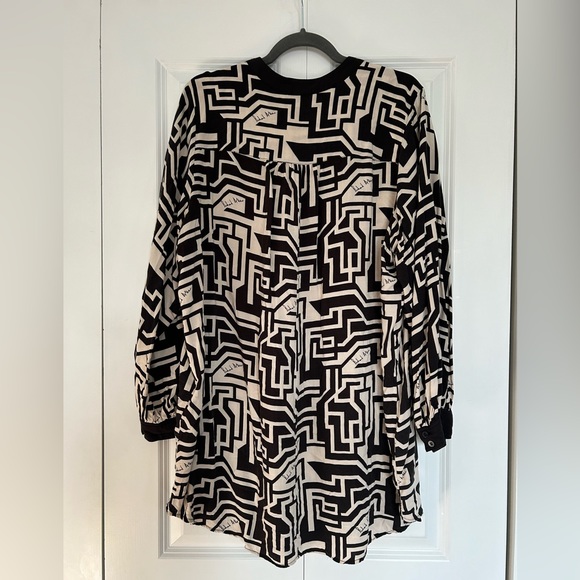 Richard Allen x H&M geometric tunic shirt dress - Picture 2 of 3